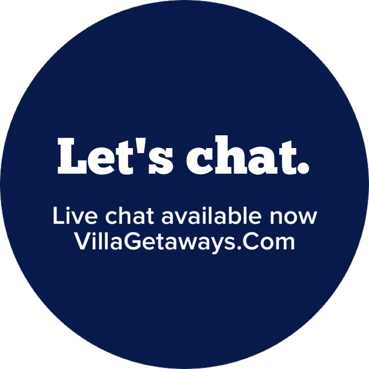 Live Chat available now on villa getaways 